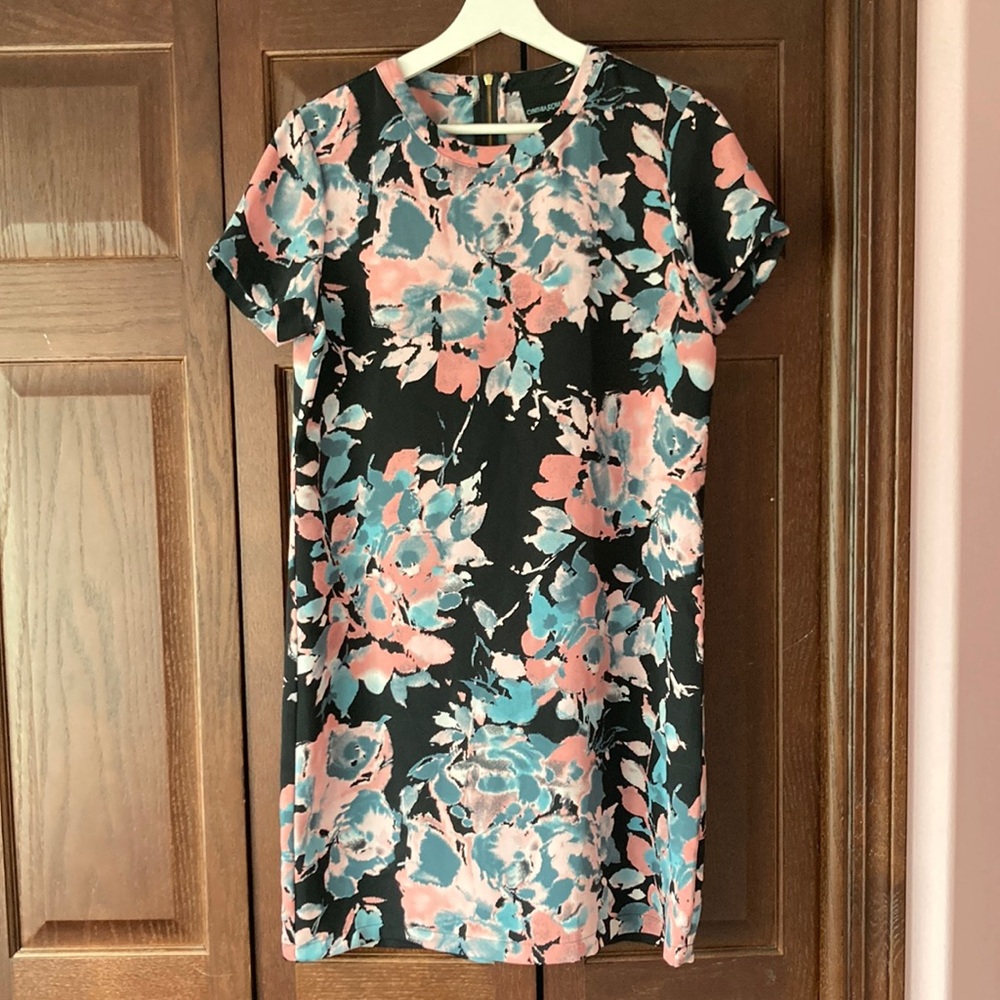 Cynthia Rowley black floral dress size 6